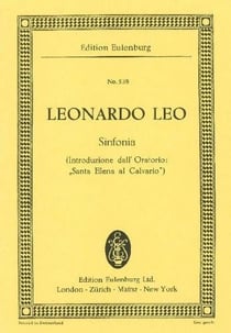 Sinfonia sol majeur - introduzione dall'oratorio: "santa elena al calvario". orchestra. partition d'