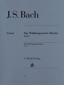 Jean sebastien bach :  le clavier bien tempere vol. 1 - avec doigtes - bwv 846-869 - piano