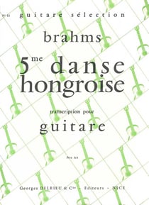 Danse hongroise n5 --- guitare