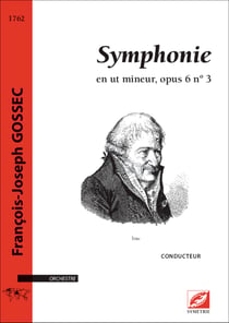 Symphonie en ut mineur (conducteur a4) - opus 6 n 3