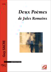 Deux poemes de jules romains - partition pour baryton et piano