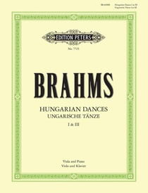 Johannes brahms  : hungarian dances nos. 1 and 3 - alto et piano