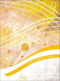 Cahier de musique - 12 portees - 64 pages - papier ivoire