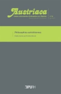 Austriaca, n° 78/juin 2014 : Philosophies autrichiennes