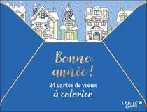 Bonne Année ! - 24 cartes de vœux à colorier