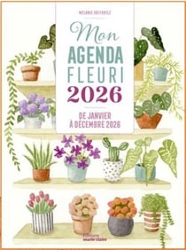 Agenda 2026 Marie Claire - Vert - 17 x 23 cm - Mon agenda fleuri