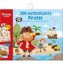 200 autocollants pirates
