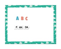 L'ecole des pandas - mes lettres aimante