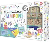 Coffret de tampons - Mes créations en tampons - 8 pièces + 1 livre