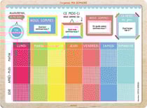 Mon tableau aimanté : j'organise ma semaine