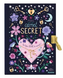 Carnet Auzou - 11.6 X 15.4 X 3.1 cm – Mon carnet secret : joli bijou - 164 pages