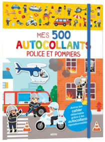 500 autocollants - police et pompiers