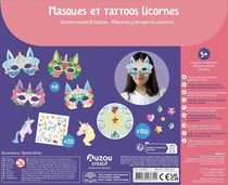 MA POCHETTE D'ARTISTE - MASQUES ET TATTOOS LICORNES