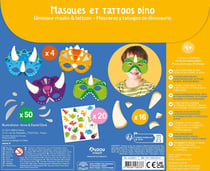 MA POCHETTE D'ARTISTE - MASQUES ET TATTOOS DINO