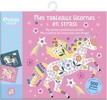 Ma pochette d'artiste - Mes tableaux licornes en strass