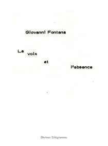 La voix et l'absence
