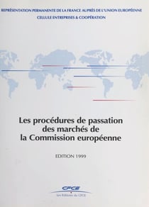 Les procédures de passation des marchés de la Commission européenne