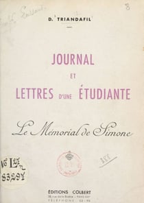 Journal et lettres d'une étudiante - Le mémorial de Simone