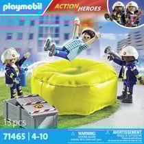 Pompiers avec coussin de sauvetage - Playmobil® Les pompiers - 71465