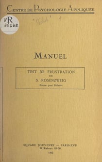 Le test de frustration de Rosenzweig - Forme pour enfants
