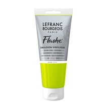 Peinture Flashe vinylique - Jaune fluo - 80 ml - Lefranc Bourgeois