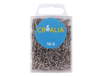 Épingles à sequins argentées 14mm - Boîte de 50 grammes - Créalia