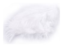 10 plumes de 8 cm - Blanc - Créalia