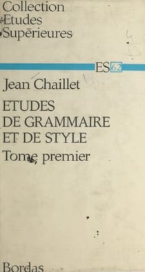 Études de grammaire et de style (1)