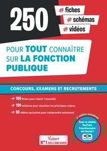 Fonction publique : 250 fiches, schémas et vidéos pour tout connaître sur la fonction publique - Avec la chaîne YouTube Fonctionnaire territorial - Concours, examens et recrutements - Écrits et oraux - Catégories A, B et C
