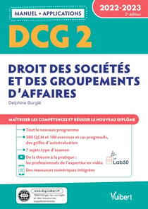 DCG 2 - Droit des sociétés et des groupements d'affaires - 2022-2023 - Maîtriser les compétences et réussir le nouveau diplôme
