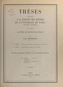 Étude d'un éclateur de 50 kilovolts à faible self - Suivi de Propositions données par la Faculté