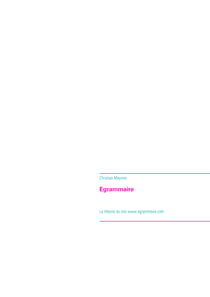 Egrammaire - La théorie du site www.egrammaire.com