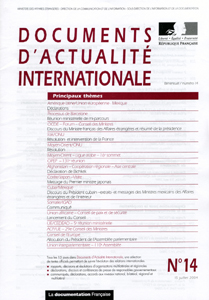 Documents d'actualite internationale t.14 - 15 juillet 2004