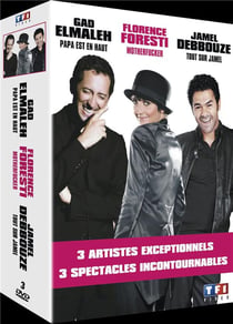 Coffret - Gad Elmaleh, Papa est en haut + Florence Foresti, Motherfucker + Jamel, tout sur Jamel