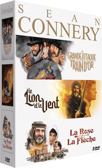 Sean Connery : La Grande Attaque du train d'or + Le Lion et le vent + La Rose et la flèche