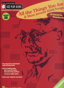 Jazz play along t.39 - all the things you are & more jerome kern songs
