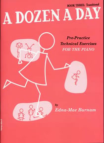 A dozen a day Tome 3 - transitional - pre-practice technical exercices for the piano