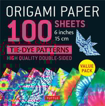 Origami paper 100 sheets tie dye patterns
