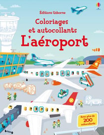 Coloriages et autocollants - l'aéroport