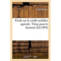 Etude sur le credit mobilier agricole. these pour le doctorat