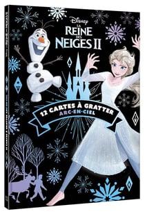 La reine des neiges 2 - 12 cartes à gratter arc-en-ciel