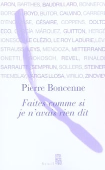 Faites comme si je n'avais rien dit