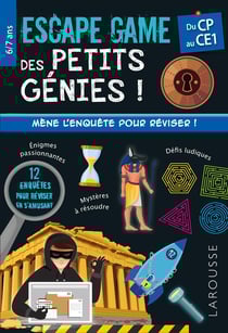 Escape game des petits génies ! : Du CP au CE1 - Cahier de vacances