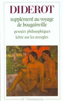 Supplement au voyage de bougainville - pensees philosophiques lettre sur les ave