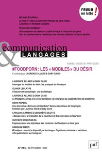 Revue communication et langages n.213 : #Foodporn : les mobiles du désir