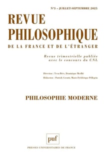 Philosophie moderne (édition 2025)