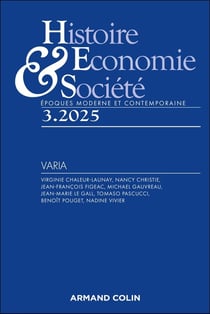 Histoire, économie & société n.2025/3 : Varia