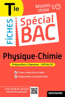 Fiches spécial bac : physique-chimie - terminale bac 2022 - tout le programme en 60 fiches, cours ultra-visuel