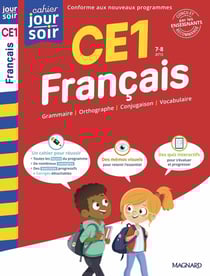 Cahier du jour / cahier du soir : Français : CE1 - Conçu et recommandé par les enseignants