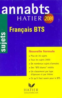 Annabts - francais bts - sujets 2001